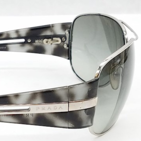 Prada Grey/Black Aviator Sunglasses - Picture 9 of 10